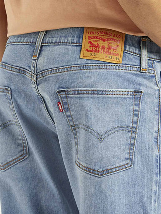 LEVI'S Men Straight Fit Mid Rise Light Blue Jeans