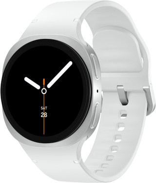 Samsung Galaxy Watch8 (40mm, Bluetooth) White Strap, Small