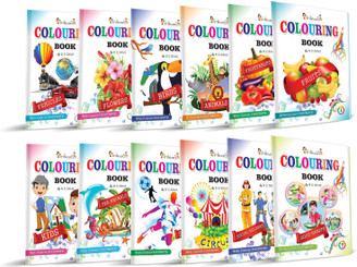 Pack Of 20 Coloring Books With Various Themes For Kids Ages