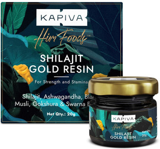 Kapiva Shilajit Gold Resin | Boosts Stamina | Contains 24 Carat Gold | 100% Ayurvedic (20 g)