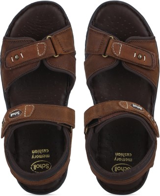 scholl leather look sandals