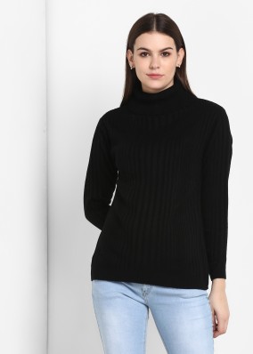 black colour high neck sweater