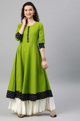 simple cotton anarkali