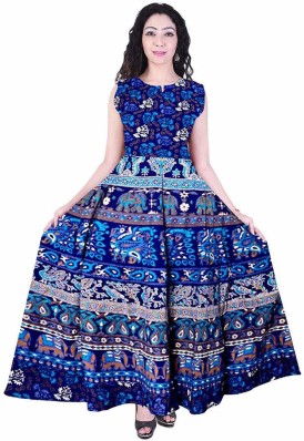 cotton maxi dresses flipkart