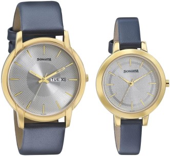 sonata watches couple set