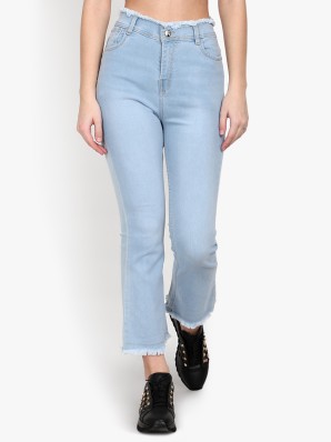 high waist wide leg jeans flipkart