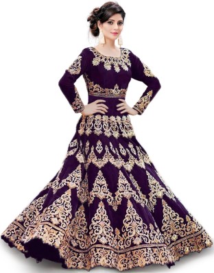 fancy gown on flipkart