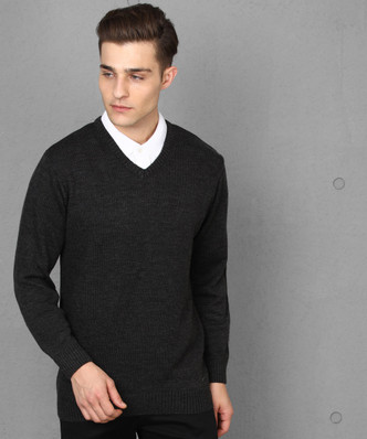 black shirt with sweater
