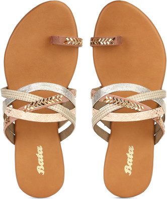 bata beige sandals