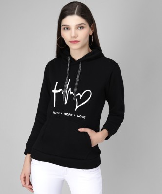 girls black hooded sweatshirt