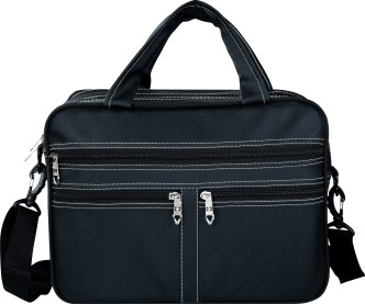 WSZMD Men Business Briefcase PU Leather Shoulder Bags For 13 Inch Laptop Bag Big Travel Handbag 6013，Leather Messenger Bag Color : Black, Size : 36x5x29cm