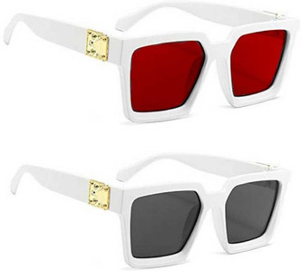 Full white sunglasses clearance