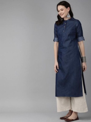 blue jeans kurti