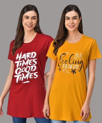 ladies long t shirt combo offer