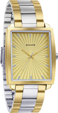 sonata golden watch
