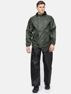 wildcraft hooded longline rain jacket