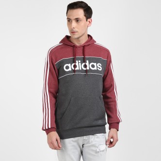 mens adidas red hoodie