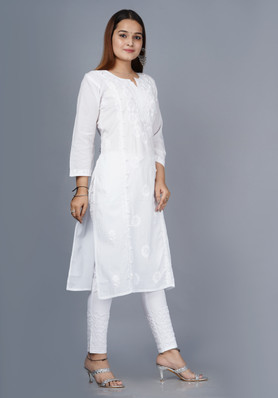 white kurtis designs