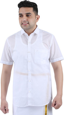 white cotton shirts flipkart
