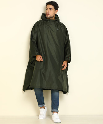 wildcraft hooded longline rain jacket