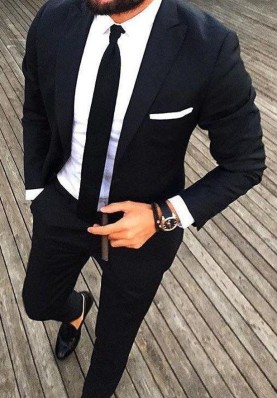 full black court suit