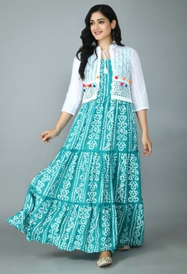 fancy gown on flipkart