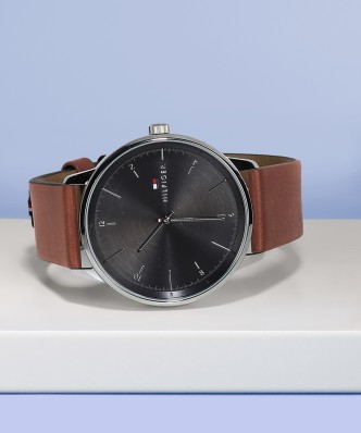 leather tommy hilfiger watch