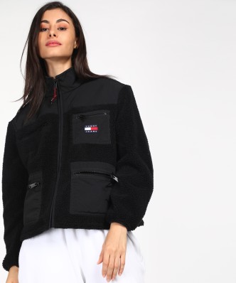 womens tommy hilfiger black jacket