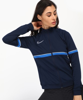 blue nike jacket women's