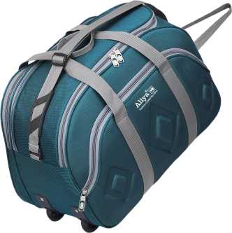 HOLDALL Duffle Blue Sports Travel Gym 100% genuine leather Large Weekend Bag