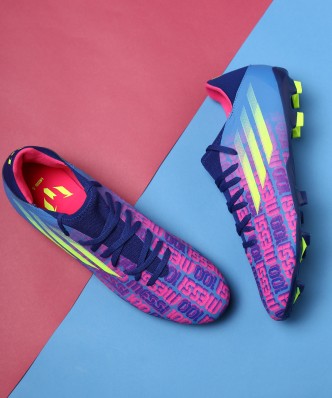 adidas football boots pink and blue