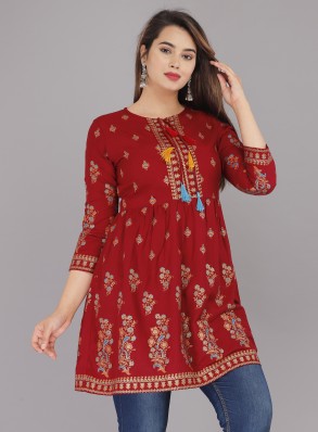 cotton kurti tops for jeans