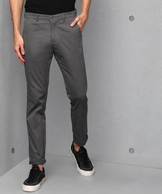 mens slim grey chinos