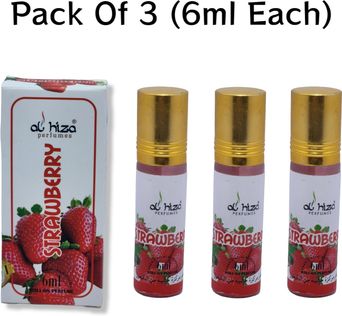 Alhiza Strawberry Roll‑on Perfume | Alcohol‑Free Attar | (Pack of 2) Perfume - 6 ml For Men & Women