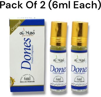 Alhiza Dones Roll‑on Perfume | Alcohol‑Free Attar | Pack of 3 Perfume - 6 ml For Men & Women