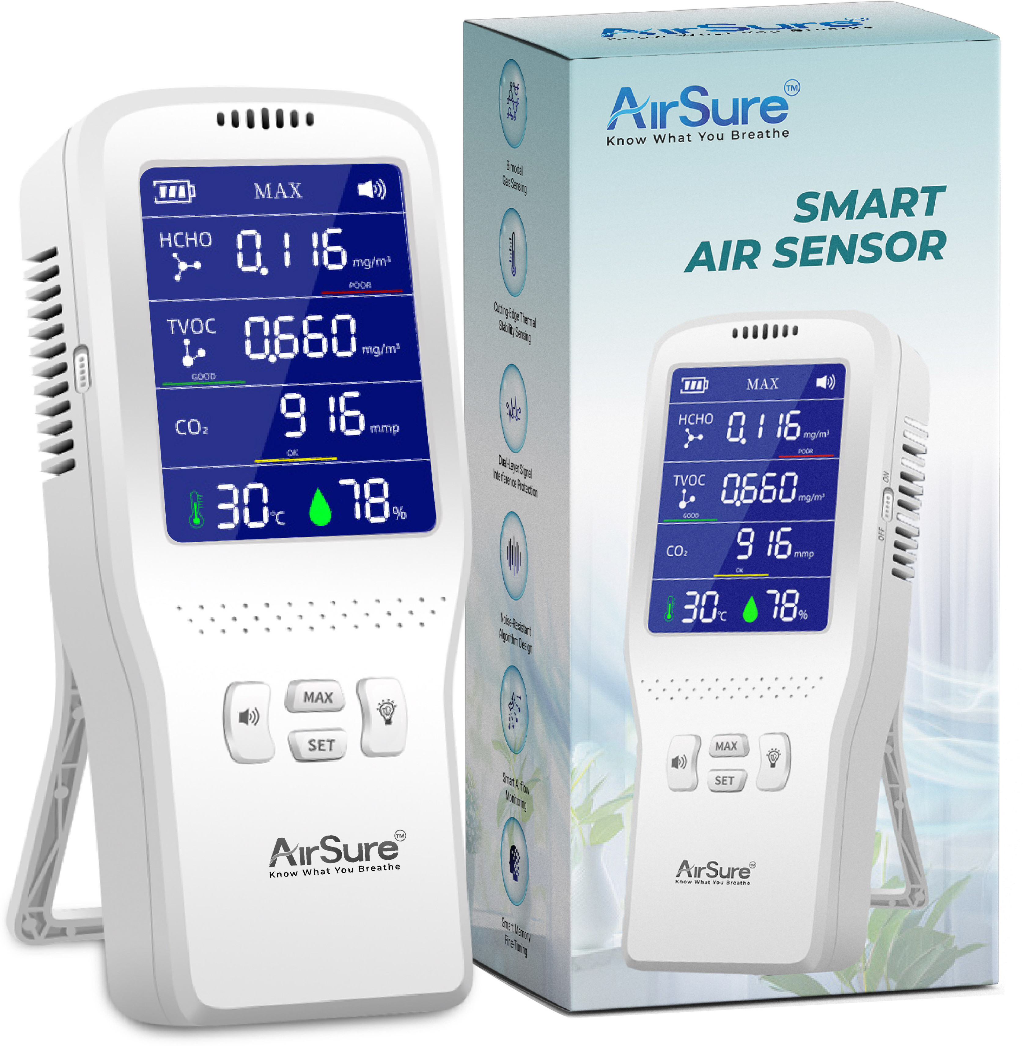 Air Quality Pollution Detector meter