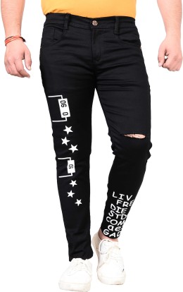 black damage jeans flipkart