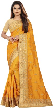 yellow saree for sister