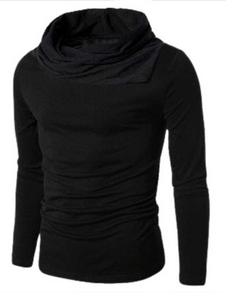 turtle neck black for men
