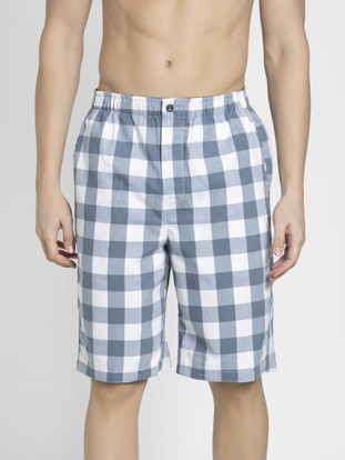 checked bermuda shorts