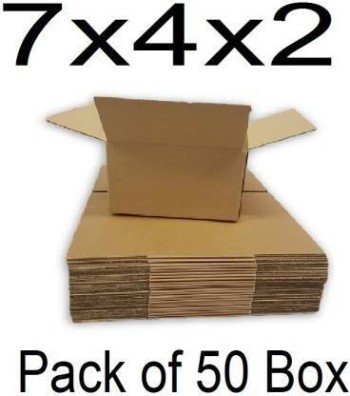 pizzero Corrugated Cardboard Boxes of Size 10x7x4 (pack of 50 nos), Best  for Ecommerce & other courier purpose Packaging Box Price in India - Buy  pizzero Corrugated Cardboard Boxes of Size 10x7x4 (pack of 50 nos), Best  for Ecommerce & other