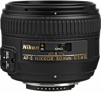 NIKON AF-S NIKKOR 50mm f/1.4G Standard Prime Lens - NIKON