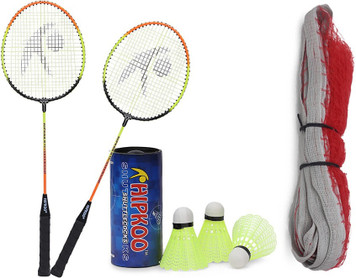 Badminton Set With 2 Rackets, Net & Shuttlecocks – For Beginners & Family Backyard Fun