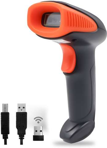 Helett HT20 Wireless Barcode Scanner 1D&2D QR Code 2in1 Wireless and ...