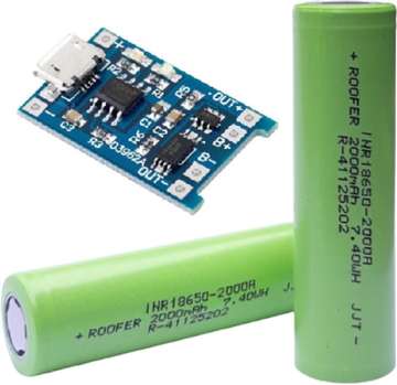 ELECTROSYS 1200 mah lithium ion battery, 3.7 volt rechargeable battery ...