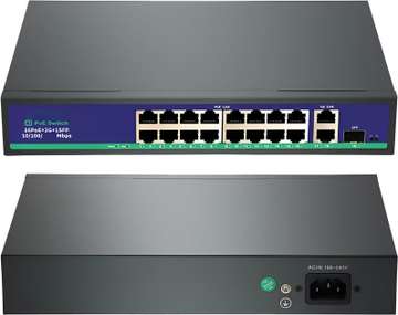 2 Mbps Switch TP-Link Tl-Sg1218mp 16 Port Gigabit Poe Switch,250w, W/ 2 Uplink ...