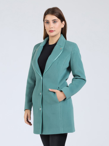 Soly Hux Tees SOLY HUX Women's Plus Size Wool Blend Coat - Lapel Long Sleeve Belted Overcoat For Fall & Winter Plus Size Outerwear