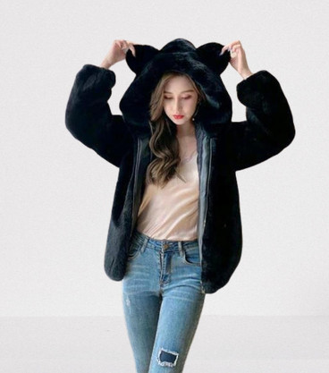 ジャケット・アウター THINK FUR Gradation Fur Foody Jacket 中古・古着通販】THINK FUR (シンクファー) Gradation Fur Foody