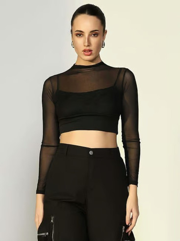 Sheer Tops - Buy Sheer Tops For Women Online at Best Prices