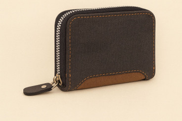 TAOYATAO Handmade Cowhide Zip-Around Wallet – First Layer Leather, Coin Pocket, 8 Card Slots (Unisex)